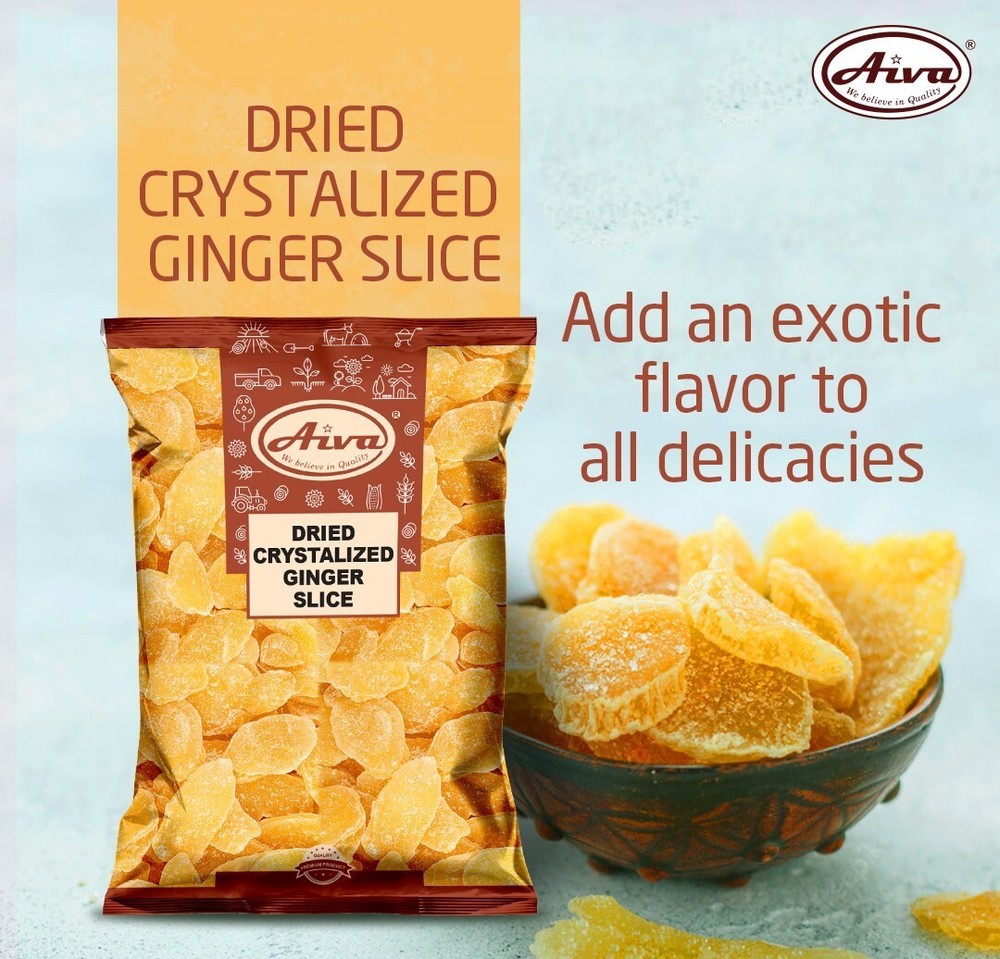 AIVA Crystallized Ginger Slices, 5 lb