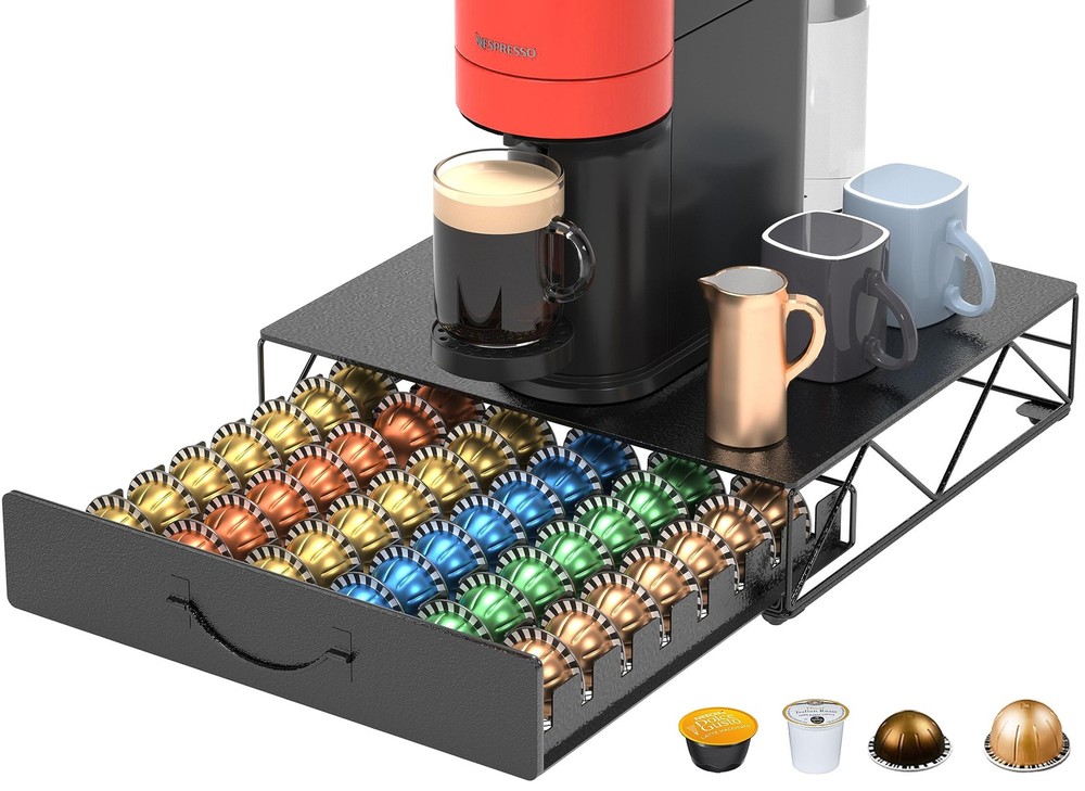 Coffee Pod Drawer 48 Vertuoline Coffee Pods Holder Pods Storage Drawer Holder Fo