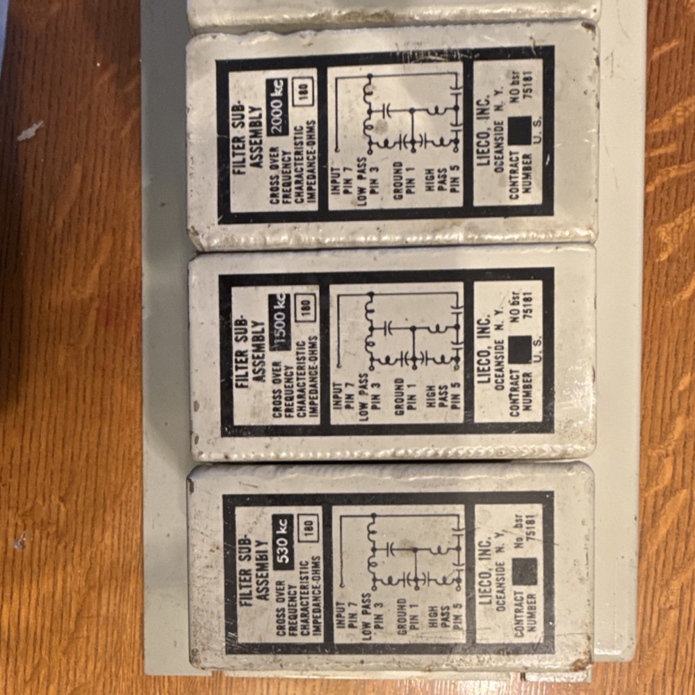 AN/SRA-12B Electrical Filter Assembly Panel Militaria