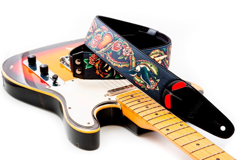 RightOn! Mojo Tattoo Guitar Strap