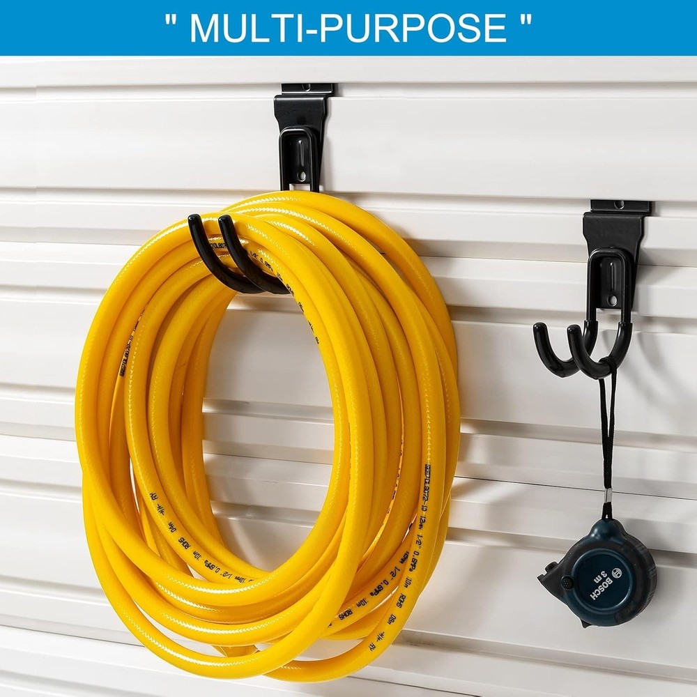 Durable 16-Piece Black Slatwall Hook Assortment for Optimal Storage Solutions