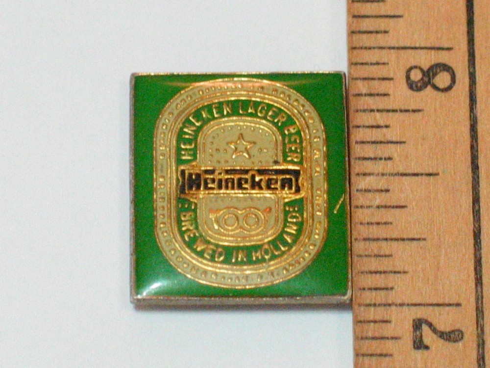 Heineken Beer Label Vintage Pin