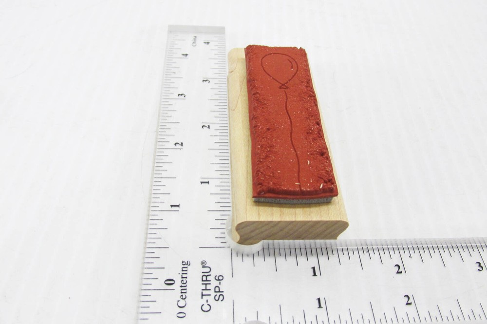 Balloon On A String Rubber Stamp - Stamp Set D43
