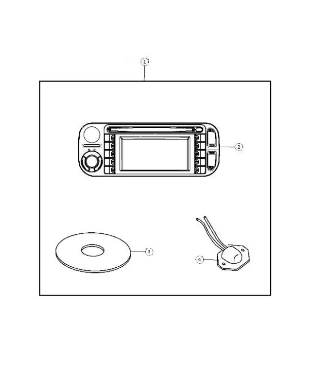 Genuine Mopar GPS Navigation System 56038630AA