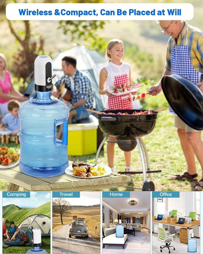 Compact Electric Water Jug Pump with Silicone Lid - 2- Replacement Service