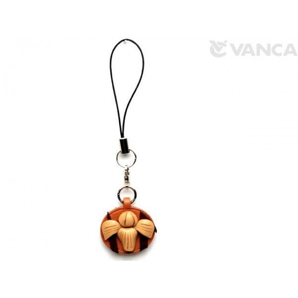 Iris Leather Flower Cellularphone Charm