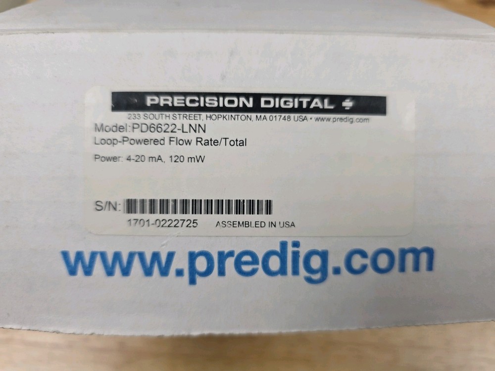 Precision Digital PD6622-LNN Loop Powered Flow Rate/Total