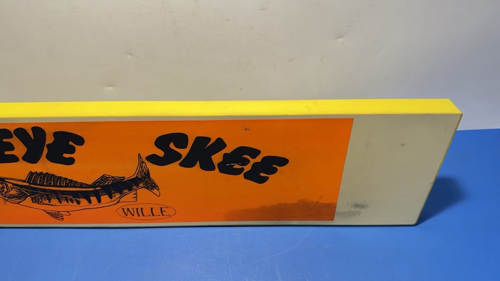 WITTE Plastic Sign Panel “Walleyes Skies” No Light Non-Reflective