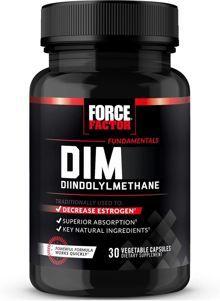 Force Factor DIM Pills to Decrease Estrogen in Men, 30 Count (Pack of 1)