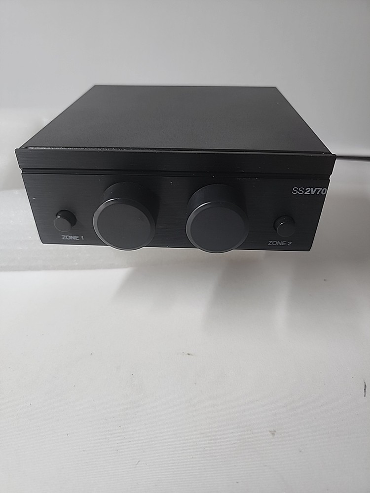 2 Way Zone Speaker Selector Switch Splitter Volume Control 100W Per Channel