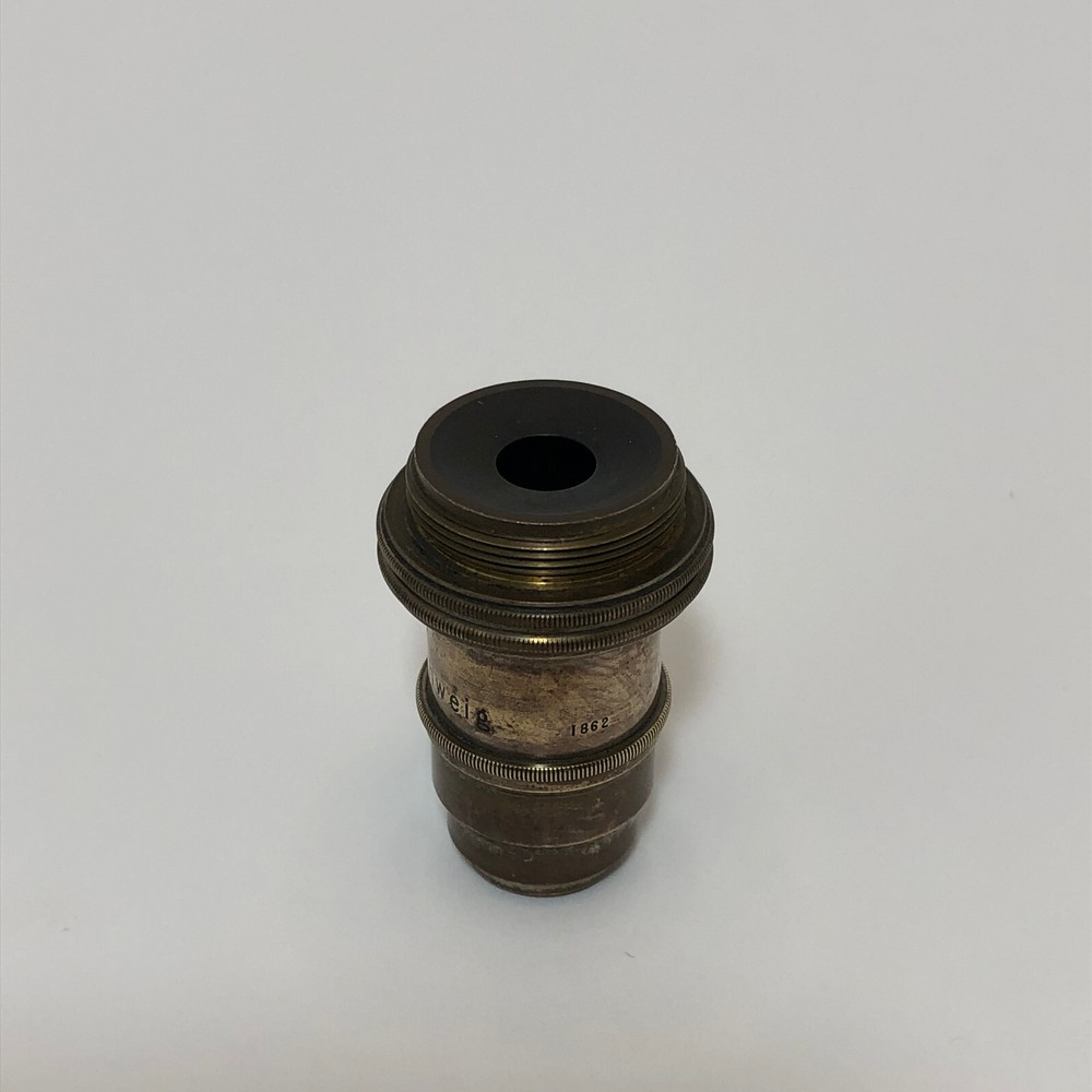 Vintage VOIGTLANDER MICROSCOPE LENS Brass Objective Lens 4mm