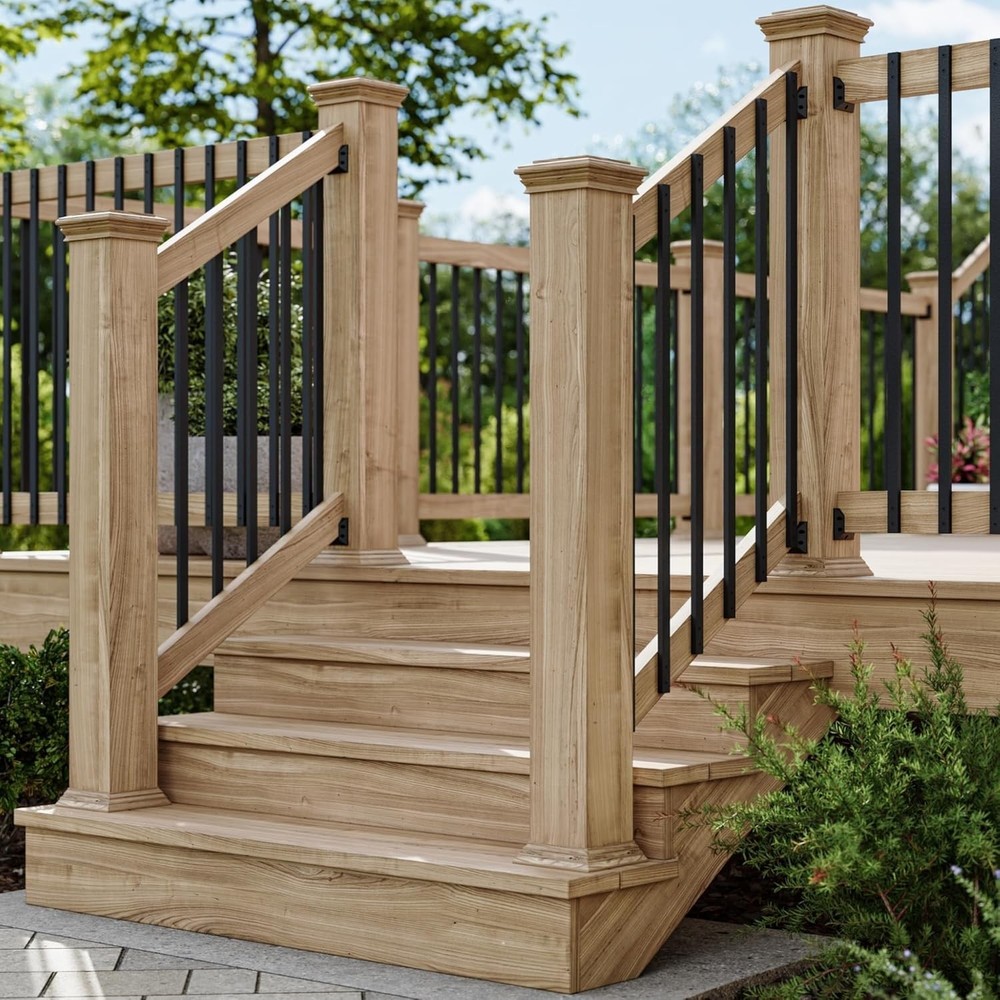 Deckorators 40" Traditional Aluminum Deck Baluster - Black (10 Pack)
