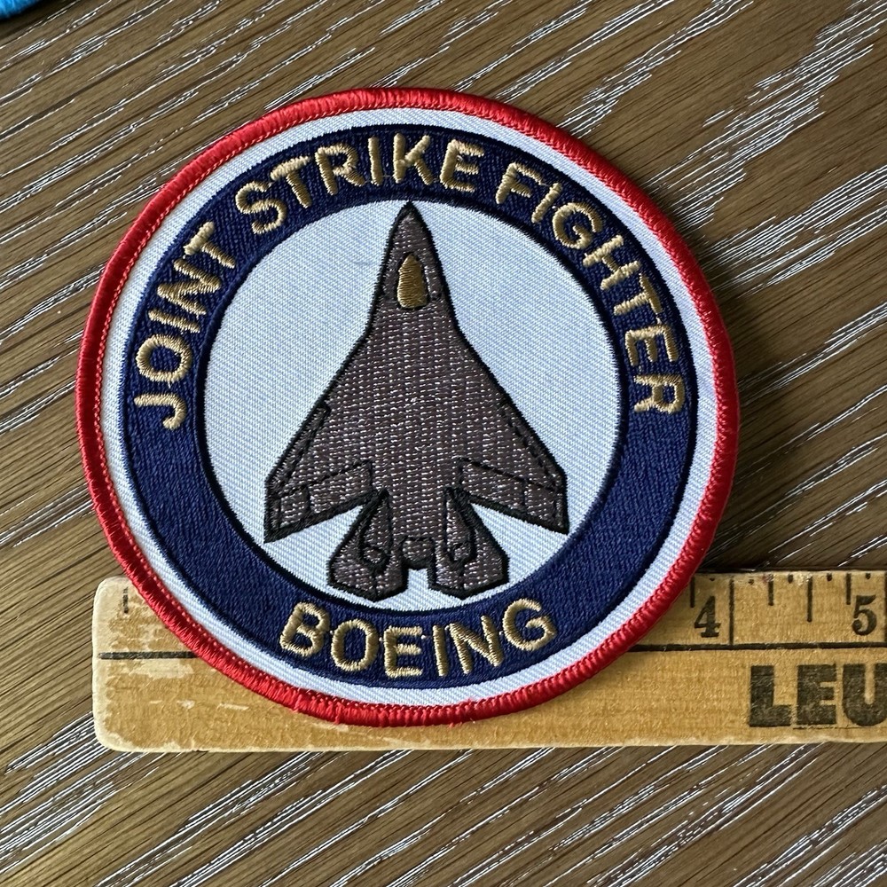 F-35 JSF Embroidered Patch Boeing Joint Strike Fighter Powered 4”