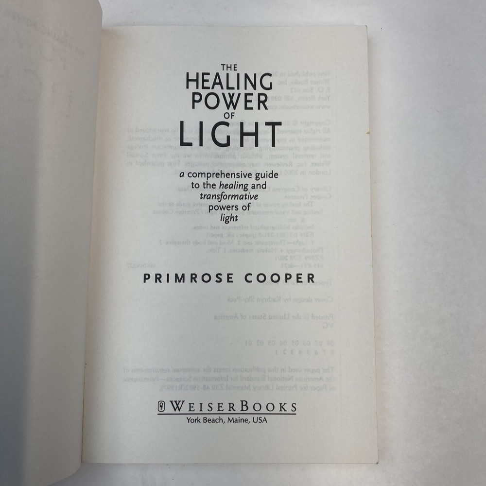 The Healing Power of Light by Primrose Cooper Transformative Powers Metaphysics
