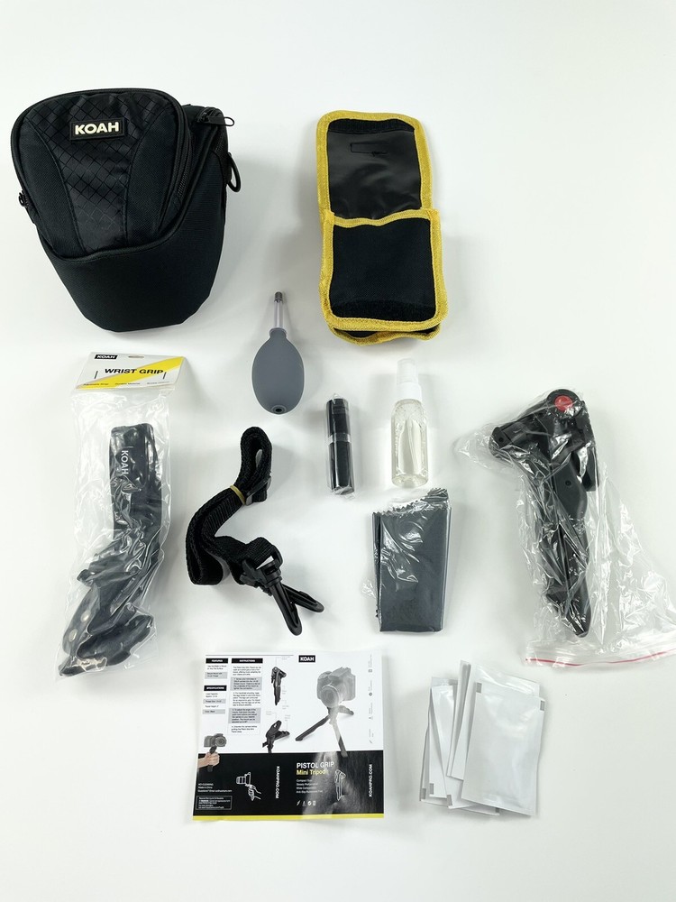 Koah Holster Camera Case and Accessory Bundle for DSLR, Mirrorless, & Camcorders