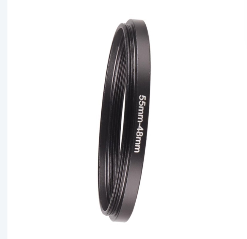 1PC 55mm-48mm Step Down Ring Camera Lens Filter Metal Adapter Ring