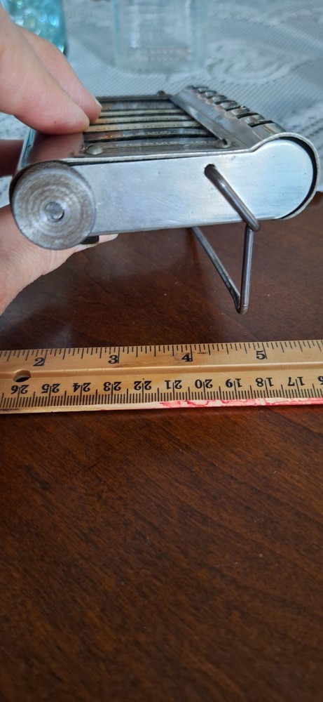 Vintage Golden Gem 7 Digit Chain Adding Machine