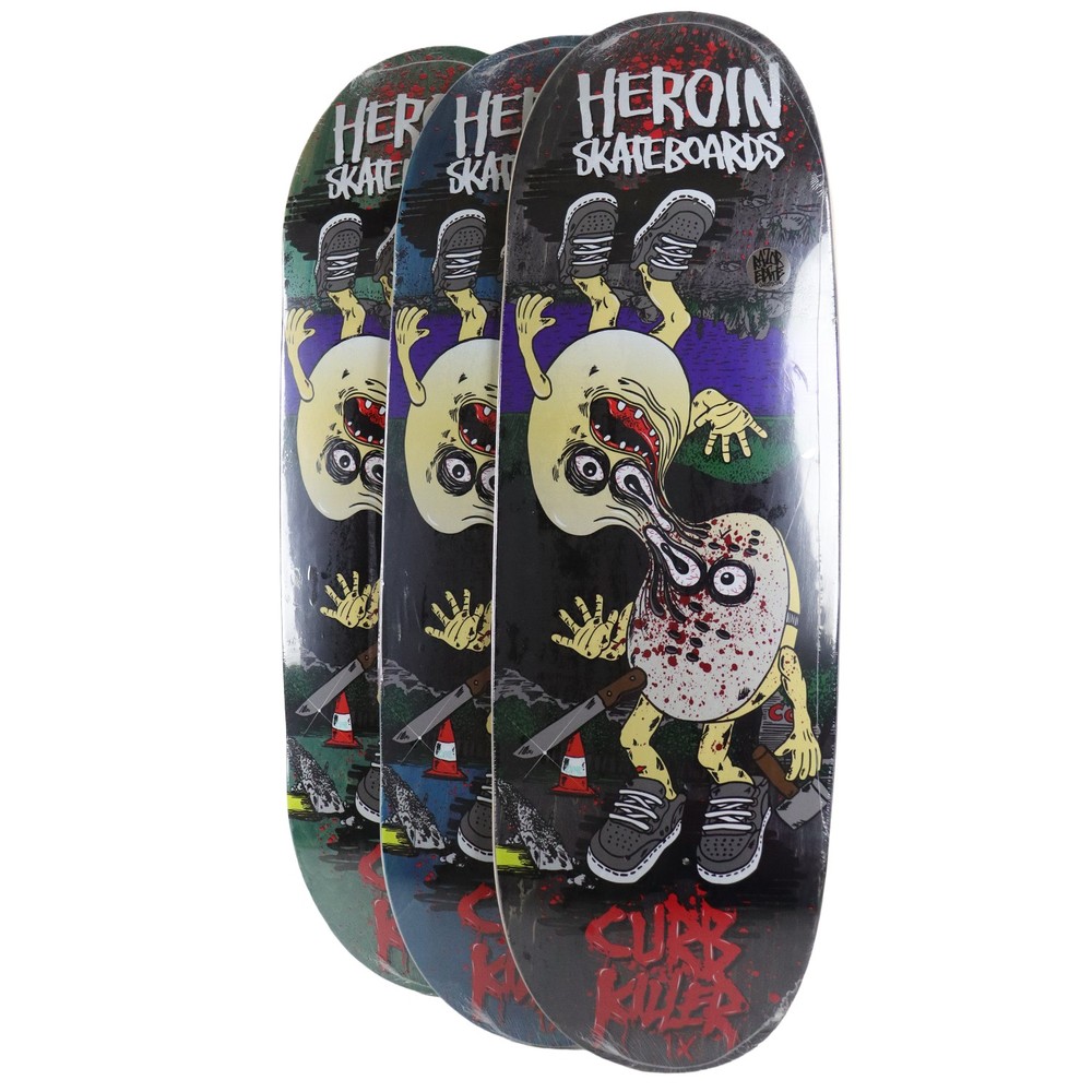 Heroin Premium Skateboard Complete Curb Killer 9 Merged (Assorted) Slappy/Ricta