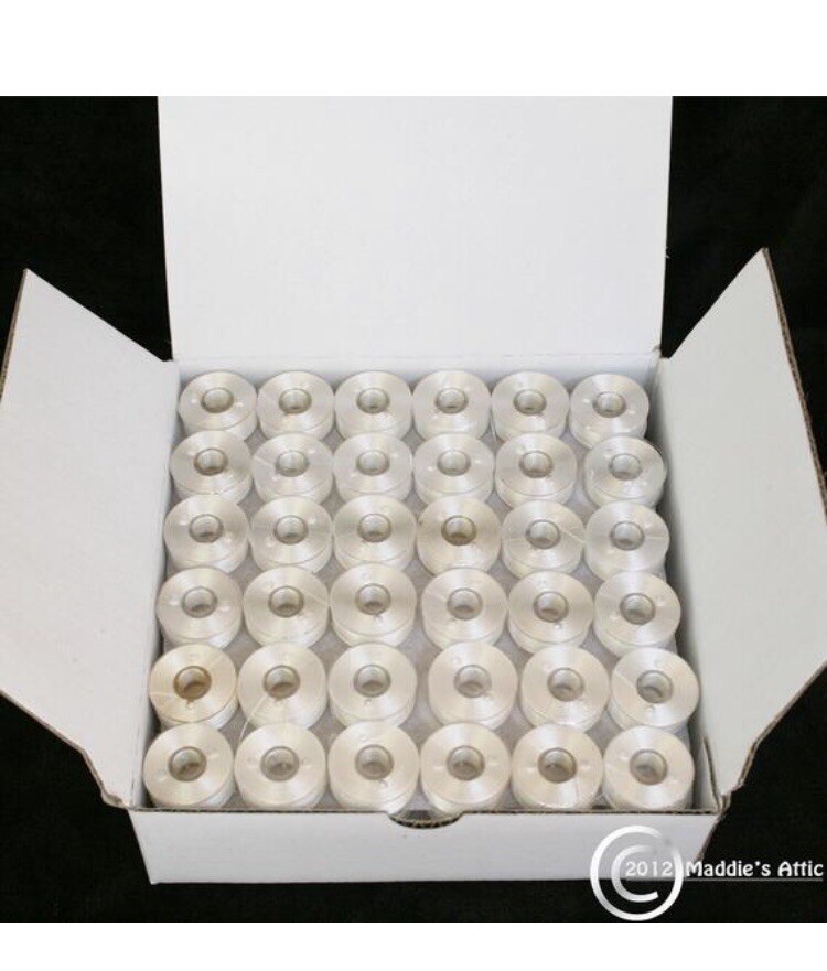 Prewound Bobbins,Size A, Class 15, Plastic Sided,144pcs