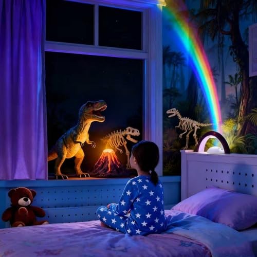 Rainbow Led Lights - USB Power Supply Rainbow Projector Night Light Projector