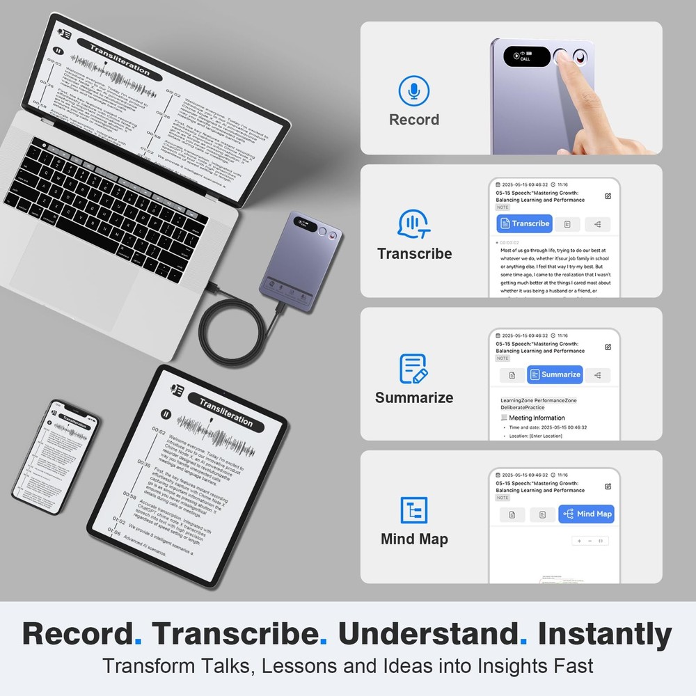 AI Voice Recorder, Note Recorder Transcribe & Summarize with AI...