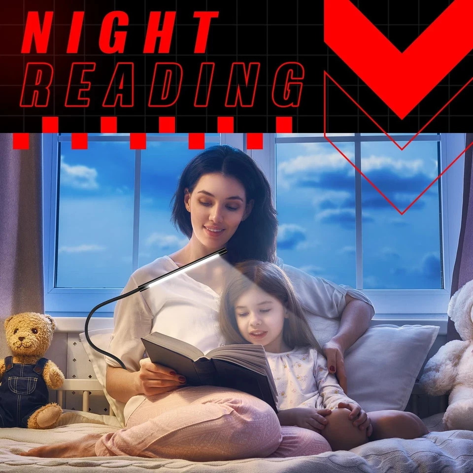 Mudder Portable USB Flexible Stick Dimmable Touch Switch LED White Light Lamp