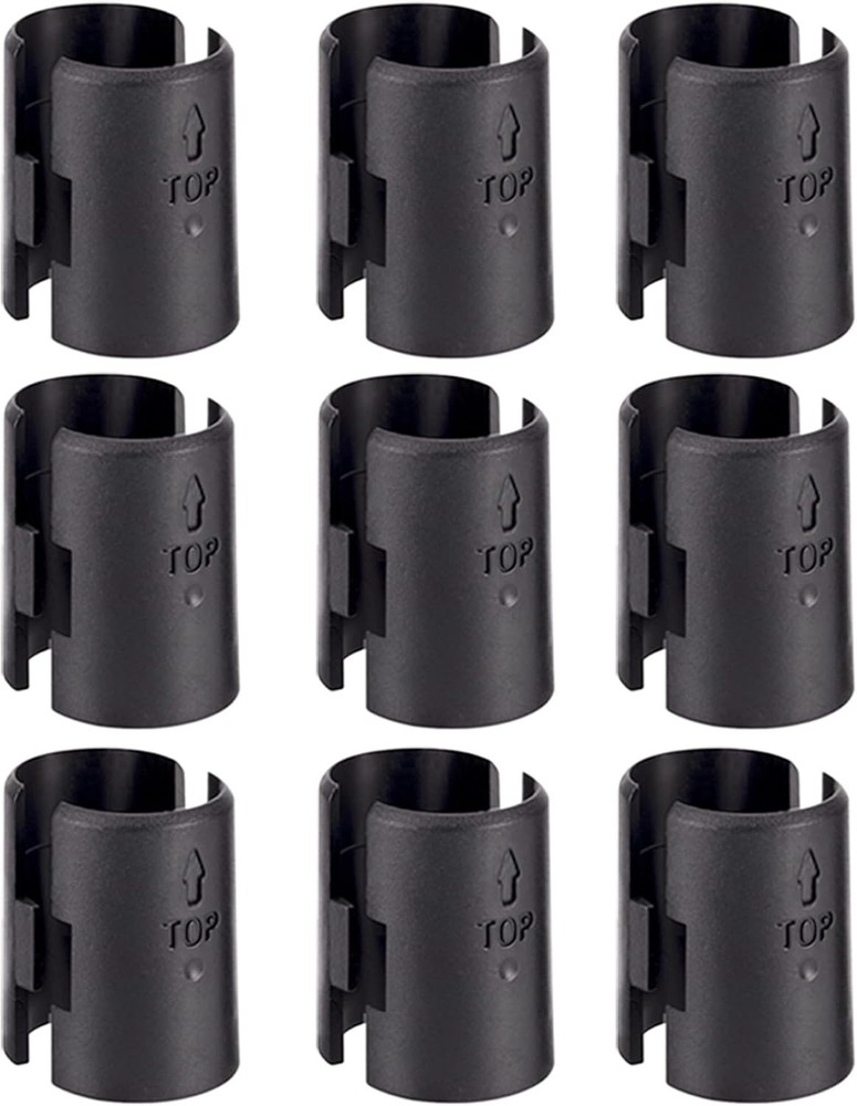 18-Pack Black Wire Shelf Lock Clips for 1" Shelving – Durable & Secure