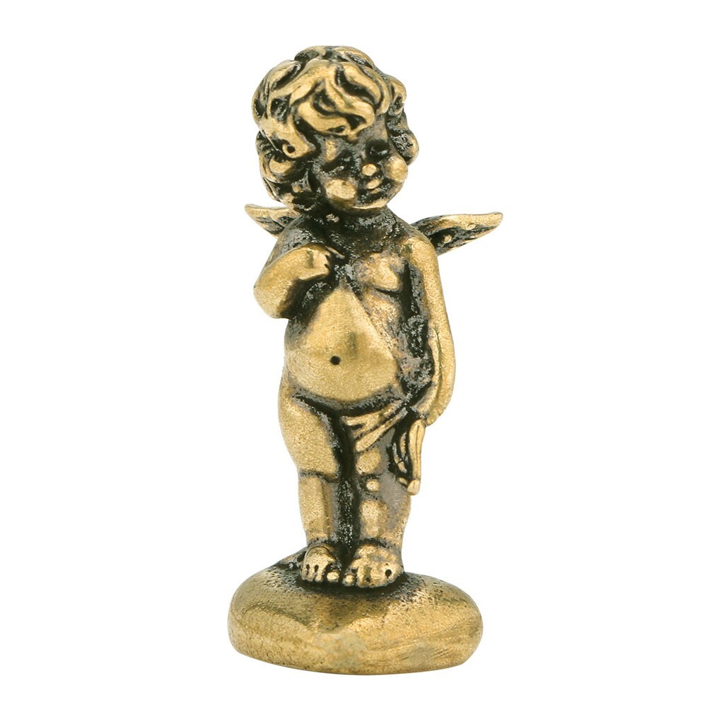 Solid Brass Cupid Figurine Small Cupid Statue House Office Desktop Decoration