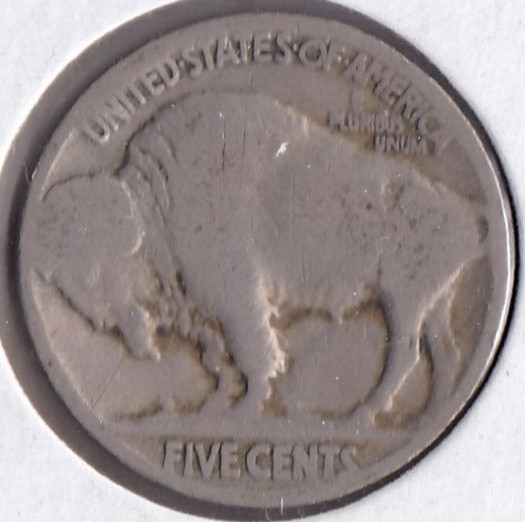 1917 Buffalo Nickel Acid Dated L7