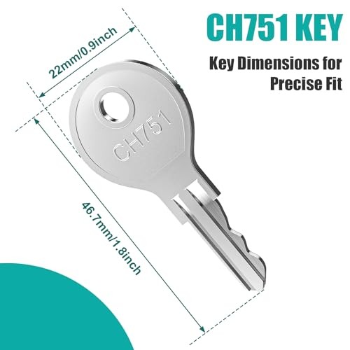 5 Pcs CH751 Key, Universal CH751 replacement keys, RV keys for RV