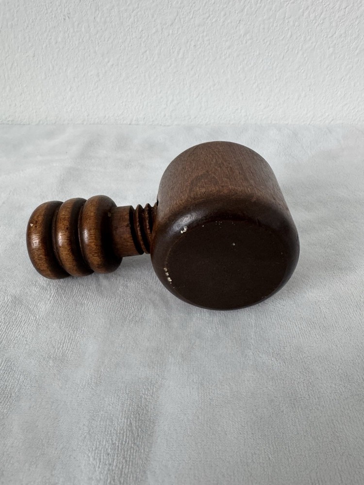 Wood Screw Nutcracker Nut Cracker 5.5” Vintage