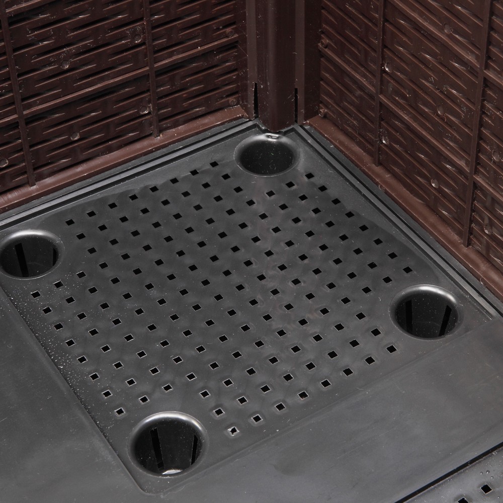 2pcs Free Splicing Injection Planting Box Brown