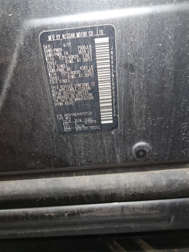 2017 Armada Jack Sku#4426377