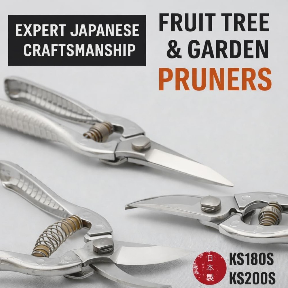Made in Japan Pruning Shears – Japanese Craftsmanship, Sharp & Durable, Ergon...