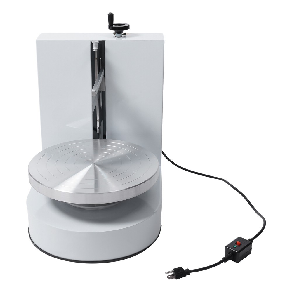 Display Smooth Cream Adjustable 4-12'' Birthday Cake Decorating Machine White