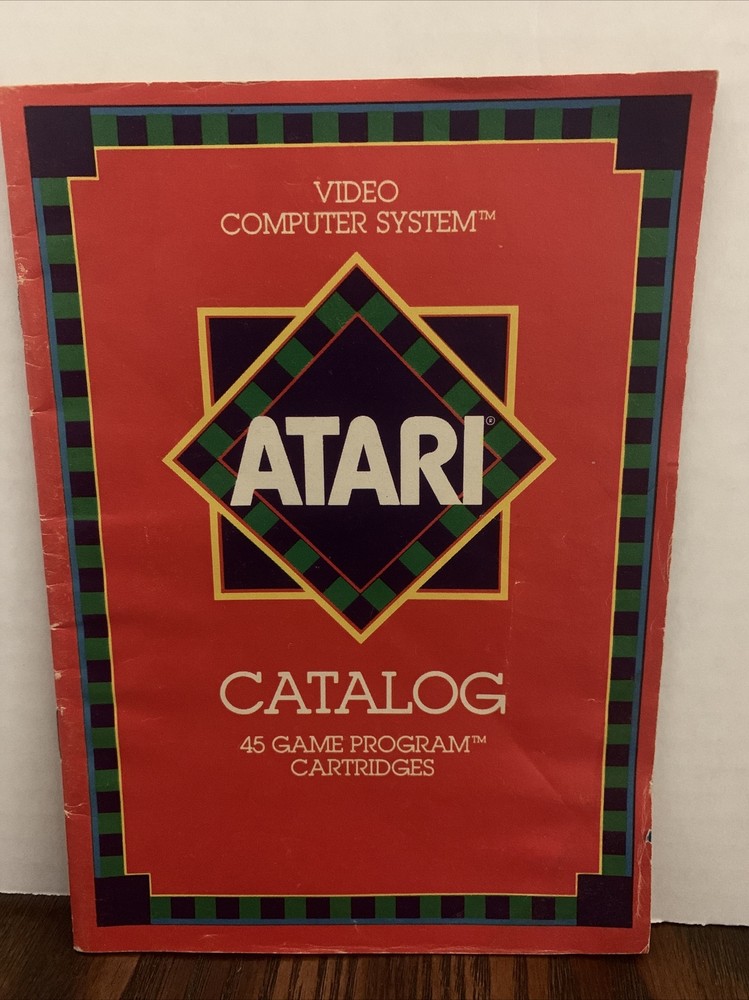 1981 Atari Video  Game Computer System Catalog 45 Game Program CO16725 Rev D