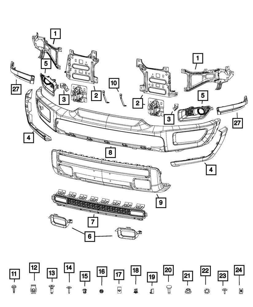 Genuine Mopar U Type Clip 68272024AA