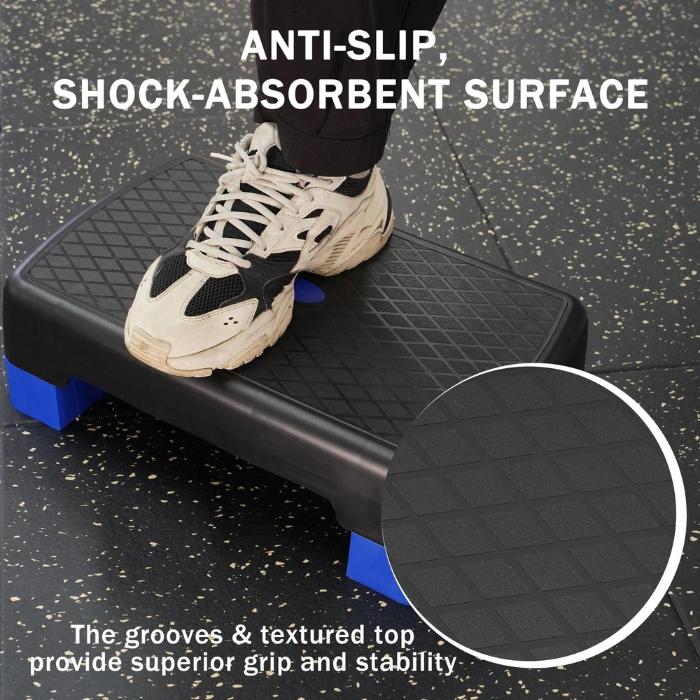 Aerobic Stepper Step Platform 18 inches Multiple Colors Fitvids Workout Risers