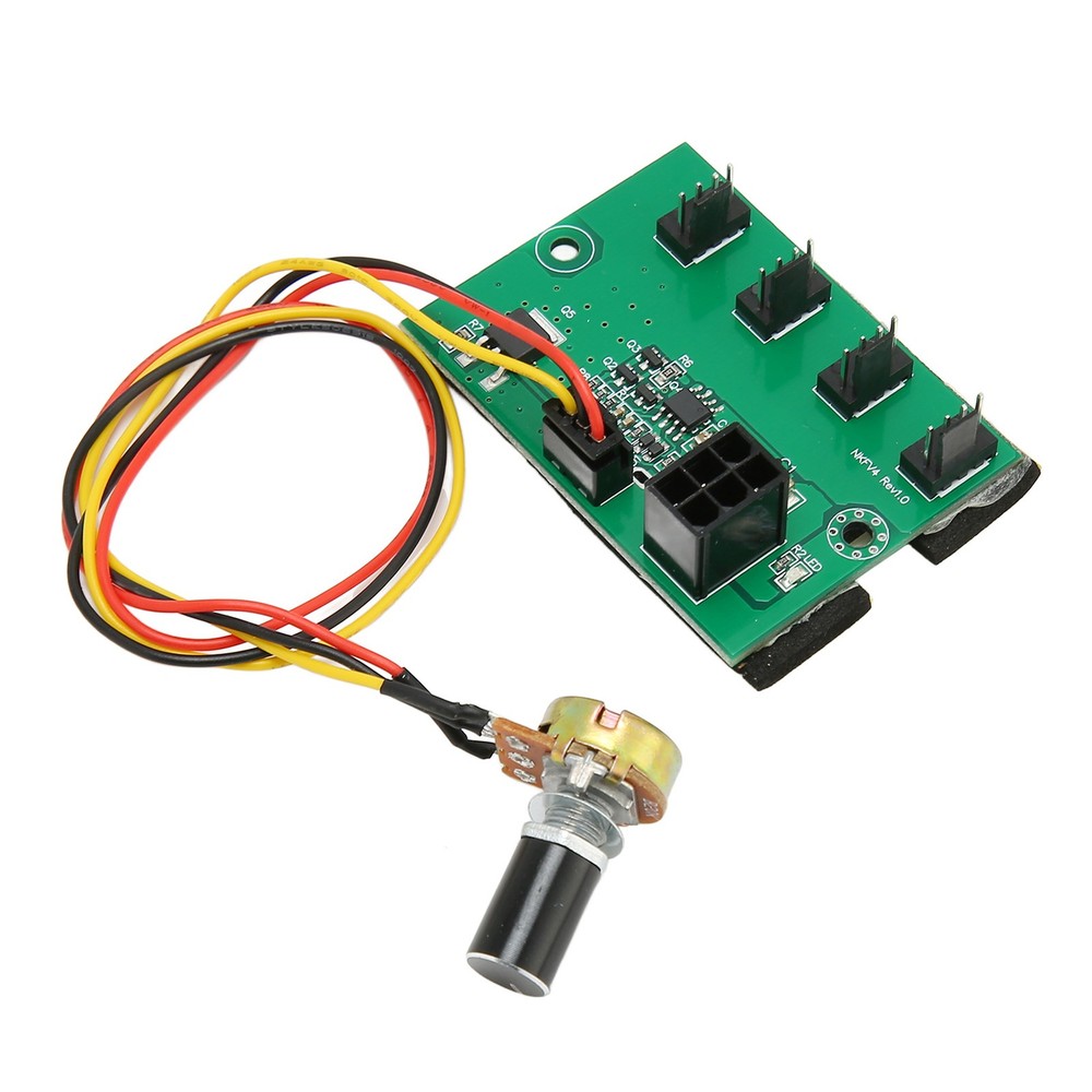PC Fan Speed Controller PC Fan Splitter DC 12V 4 Way For Desktop Case⭐