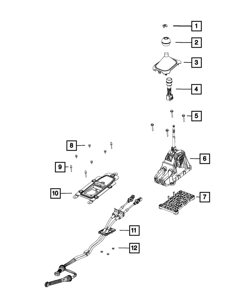 Genuine Mopar Gearshift Boot 6VC24SLUAA