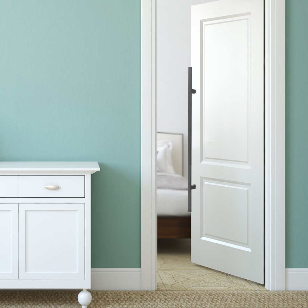 Stainless Steel Double Sided Push Pull Door Handle, H-shaped Door Pull Handle