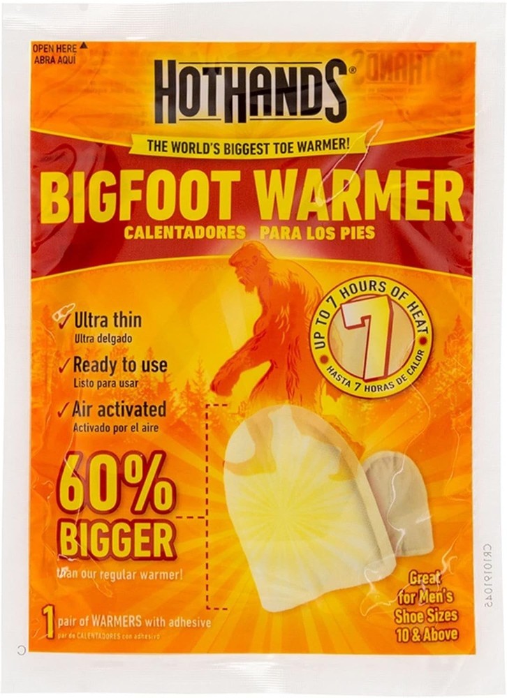 Bigfoot Adhesive Toe Warmer | 5 Pair Value Pack