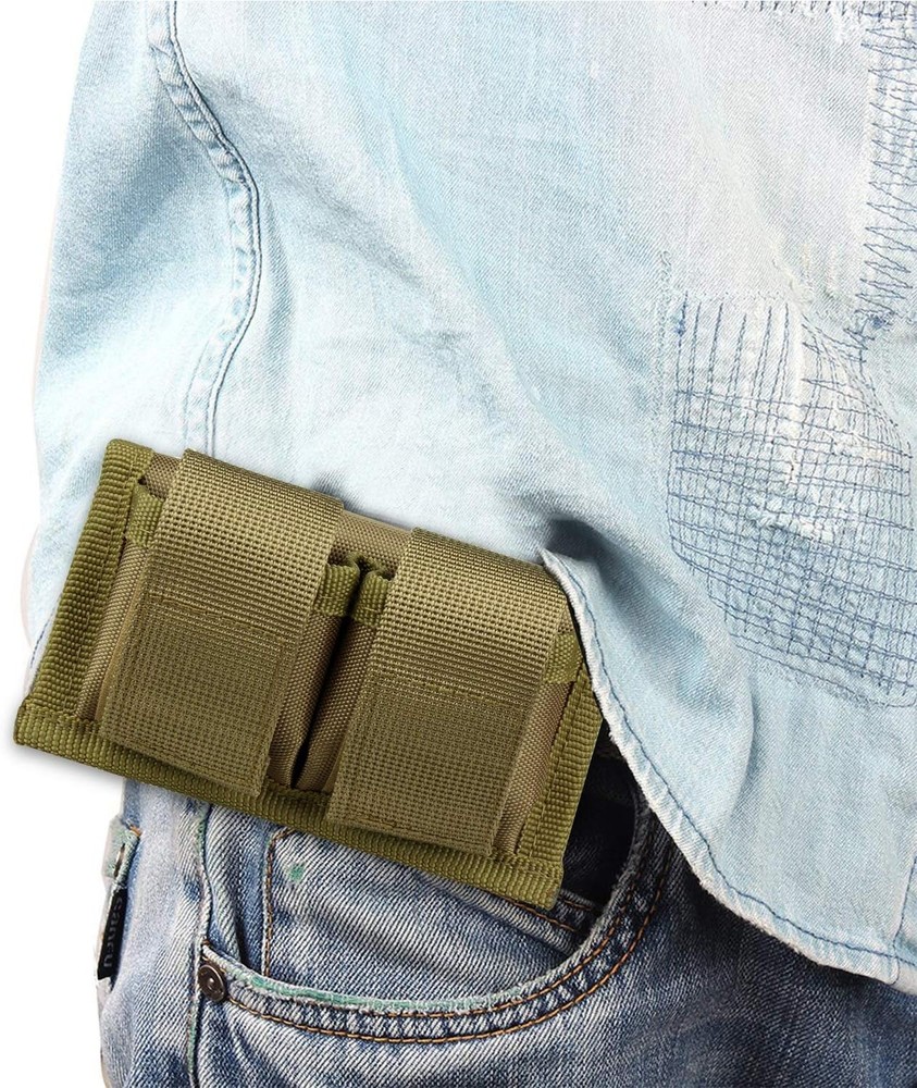Kosibate Speedloader Pouch Case Holder Nylon Tactical Double Tan