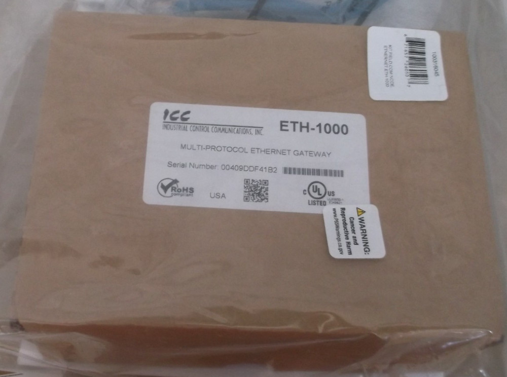 INDUSTRIAL CONTROL COMMUNICATIONS ICC ETH-1000 MULTI PROTOCL ETHERNET GATEWAY