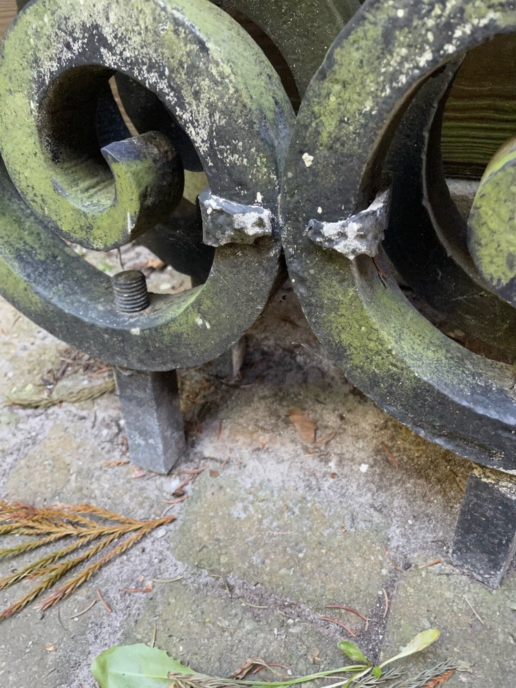 Wrought Iron Corbels Pair Oversize