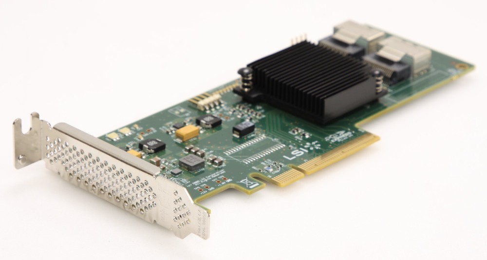 LSI SAS9201-8i 6Gbps SAS/SATA PCI-e RAID Controller Card - Low Profile.
