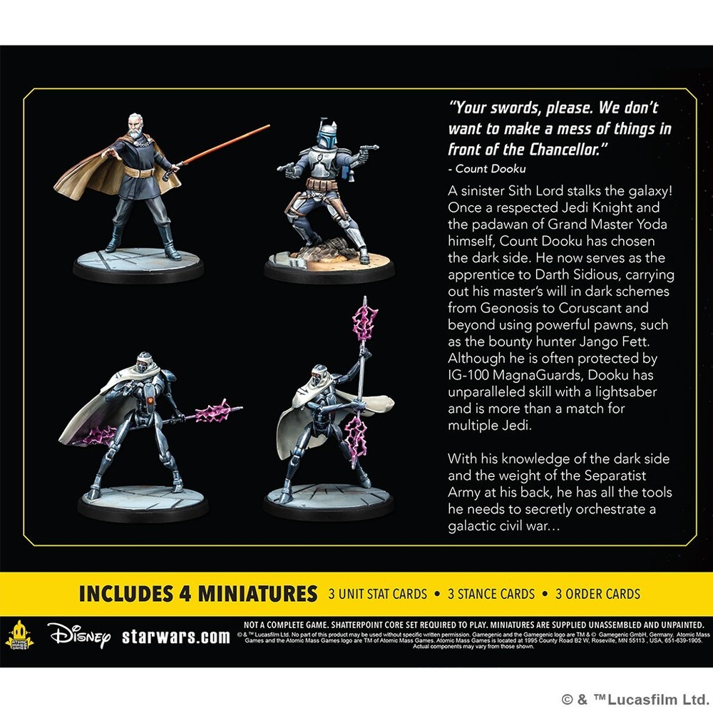 Twice the Pride: Count Dooku Squad Pack Star Wars: Shatterpoint AMG