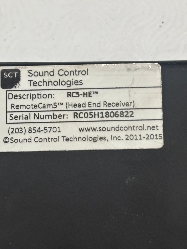 Sound Control Technologies RemoteCam5 Head End Receiver RC5-HE