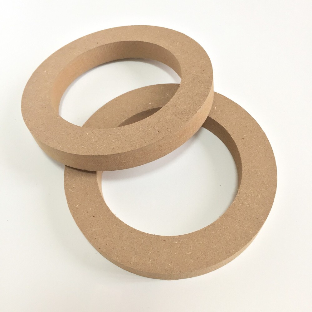 Pair 4" MDF Car Speaker Mounting Spacer Ring Mounting Depth Resolution 14mm High