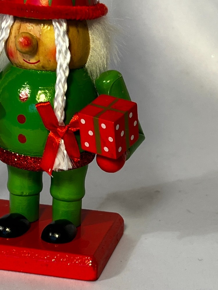 CHRISTMAS ELF GNOME NUTCRACKER~Present*Hat